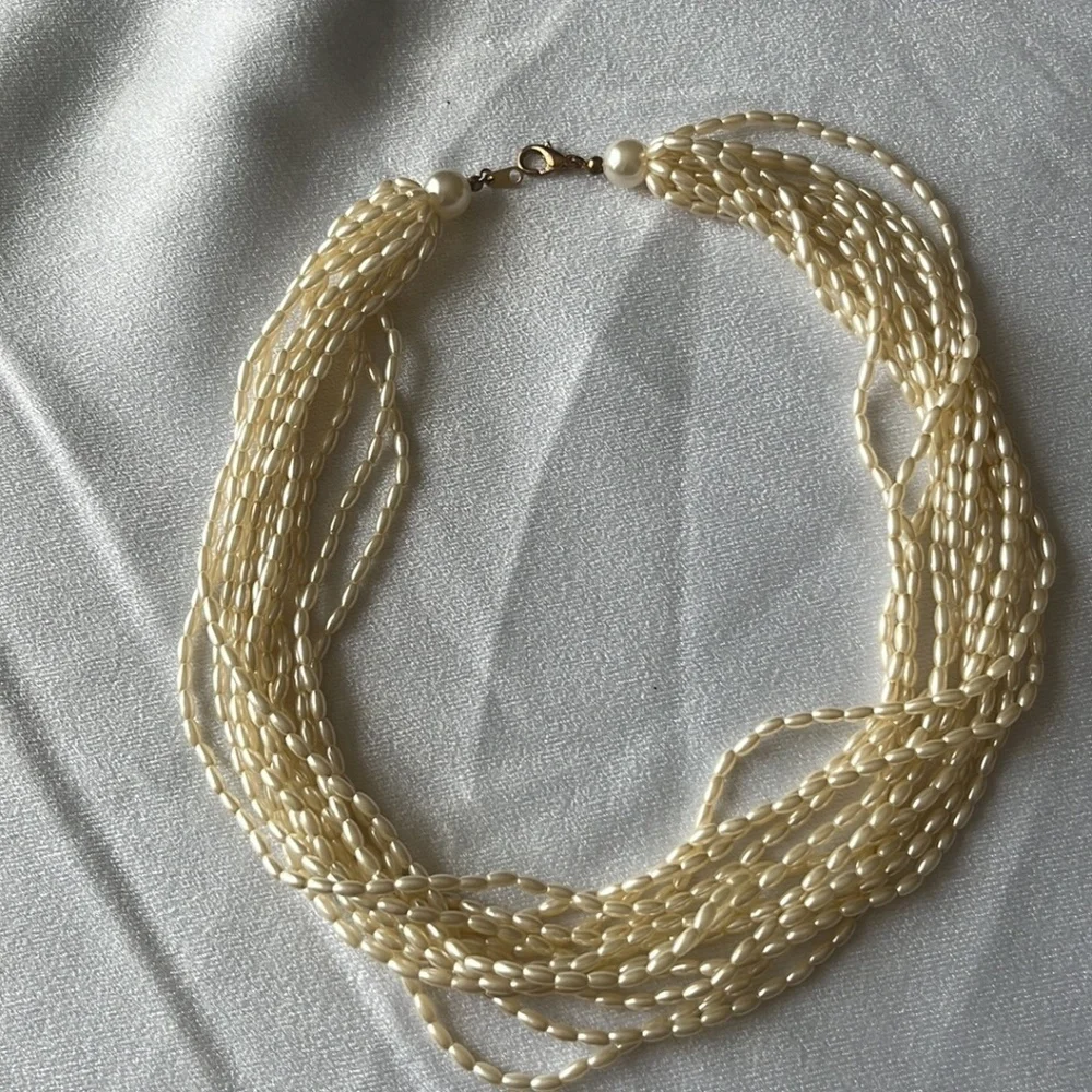 Vintage Costume Freshwater Pearl Jewelry Set - Picture 2 of 4